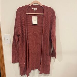Miracle Women's Rust Cardigan Sweater